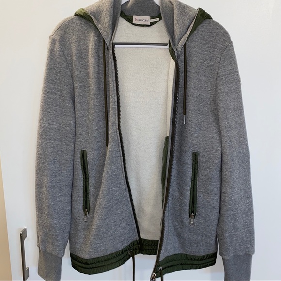 moncler maglia cardigan grey